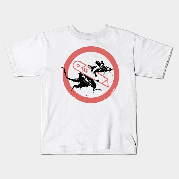 Cut and Run Kids T-Shirt by JosephSheltonArt